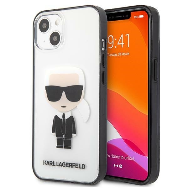 Husa Spate Karl Lagerfeld Compatibila Cu iPhone 13, Transparent Ikonik Karl – 9028022 geekmall.ro imagine noua tecomm.ro