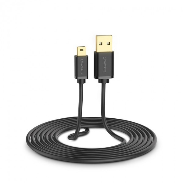 Cablu Ugreen Usb - Mini Usb Cable 480 Mbps 1 M Lungime, Negru - 821037